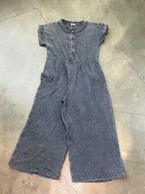 MITTOSHOP Blue Wide Leg Jumpsuit Size Medium